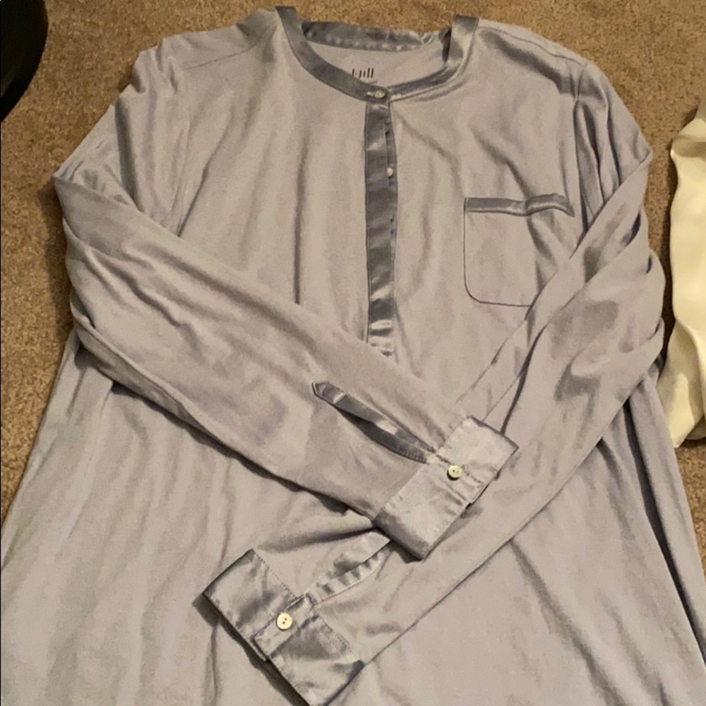 Silk trimmed Henley (J Jill)